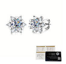 Load image into Gallery viewer, 925 Sterling Silver Fashion Suit SUNFLOWER Chic Earrings
