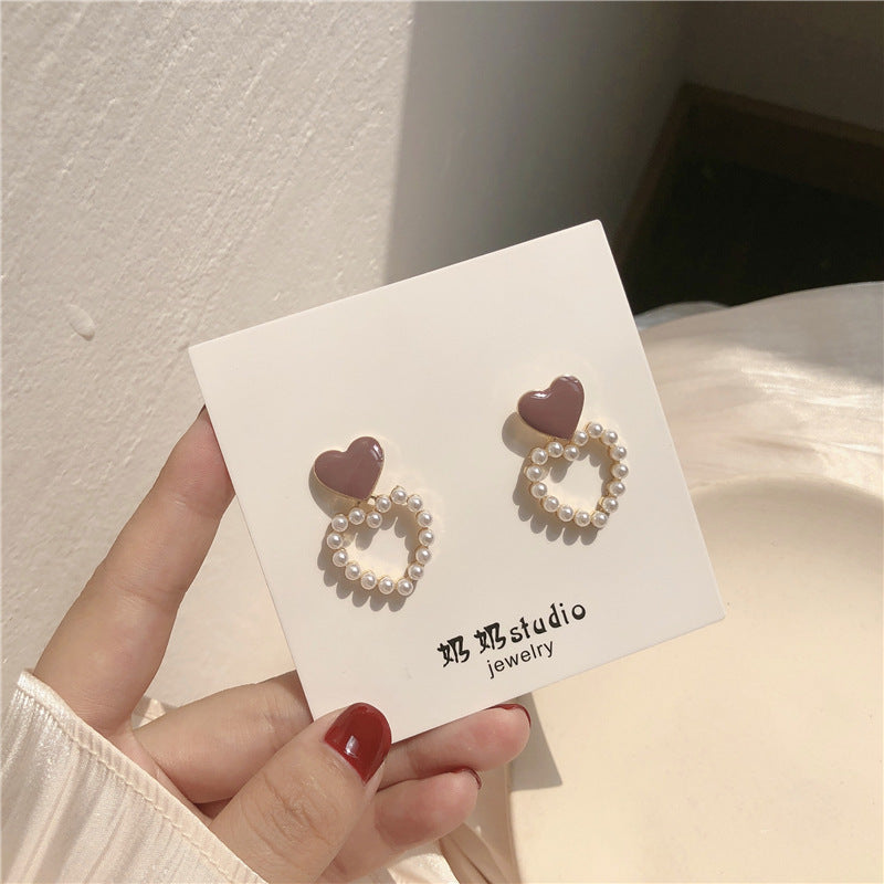 Pearl Earrings Women's Ins Style Simple And Advanced