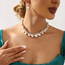 Load image into Gallery viewer, Baroque Alloy Necklace And Earrings Elegant Fashion All-match Bridal Formal Formal Dress Jewelry Suit
