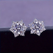 Load image into Gallery viewer, 925 Sterling Silver Fashion Suit SUNFLOWER Chic Earrings
