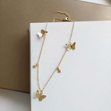 Load image into Gallery viewer, Simple Alloy Butterfly Pendant Clavicle Chain Female
