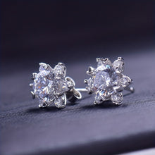 Load image into Gallery viewer, 925 Sterling Silver Fashion Suit SUNFLOWER Chic Earrings
