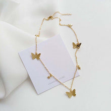 Load image into Gallery viewer, Simple Alloy Butterfly Pendant Clavicle Chain Female
